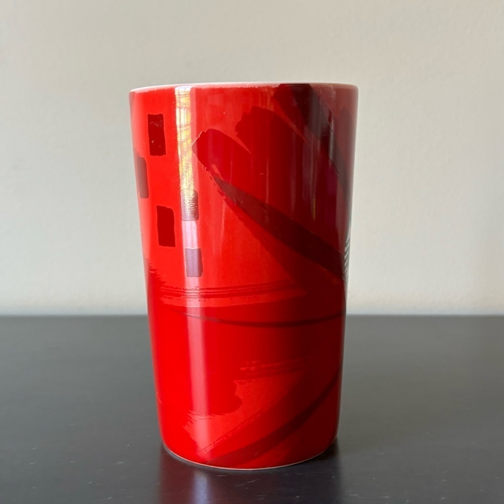 😍2/$20 Starbucks 30th Anniversary 2014 Christmas Blend Red Coffee Mug 12 fl oz - Picture 3 of 8